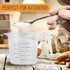 U.S. Kitchen Supply Plastic Measuring Cups with Handles - 8 oz (250 ml) Liquid Measuring Cup Set of 6 - Clear Microwave Safe Kitchen Cups - Measur...