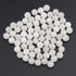 LPBeads 80Pcs Polished 10mm Round Natural White Jade Gemstone Loose Beads with Stretch Cord for Jewelry Making Bracelets...