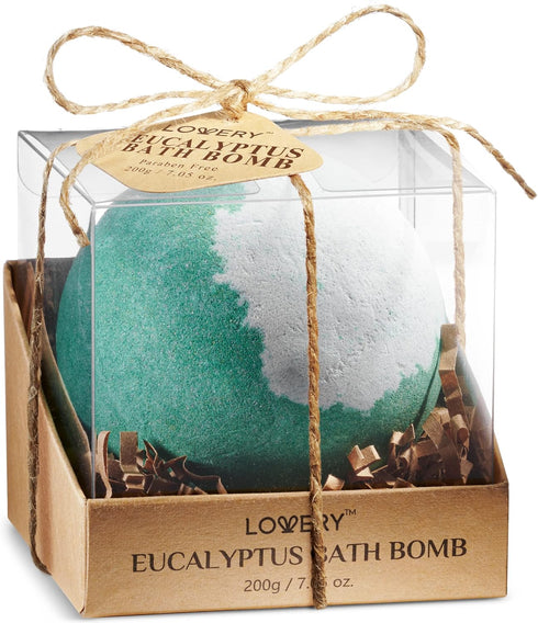 Bath Bombs for Women and Men, Natural AromatherapyBath Bombs, Handmade Eucalyptus Shower Bombs with Mint Fragrance for Spa Bubble Bath, Body Self ...