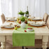 DII Everyday Collection, Fringed Solid Tabletop, Table Runner, 14x72, Green...