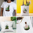 INFUNLY 4pcs Plant Embroidery Starter Kit for Beginners Cactus Cross Stitch Kits for Adults Vase Flower Stamped Stitches Embroidery Sewing Kit wit...