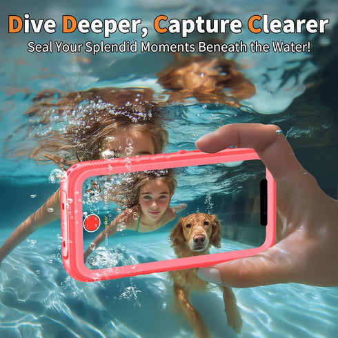 Cozycase Compatible with iPhone 12 Pro Max Case Waterproof, Built-in Screen Protector, Full Body Protective Cover, Shockproof Waterproof Case for ...