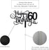 Black Glitter 60th Birthday Cake Topper, Happy 60th Birthday Cake Topper, 60th Birthday Party Decorations...
