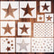 11 Pieces Star Stencil, Reusable 5 Point Star Stencil Template Plastic Stencils for Painting on Wood Wall Home Decor DIY Crafts...