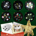 Ryhpez Christmas Tree Topper, Gold Star Christmas Tree Toppers with LED Rotating Snowflake Projector Lights, 3D Glitter Lighted for Christmas Tree...