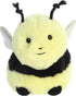 Aurora® Round Rolly Pet™ Bee Happy™ Stuffed Animal - Adorable Companions - On-The-Go Fun - Yellow 5 Inches...