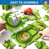 Bennol Toddler Toys Gifts for 3 4 5 Year Old Boys, 39 Jigsaw Puzzle Race Track Car Set Toys for Kids Boys Toddlers 3-5 4-6, Puzzle Tracks Car Toys...