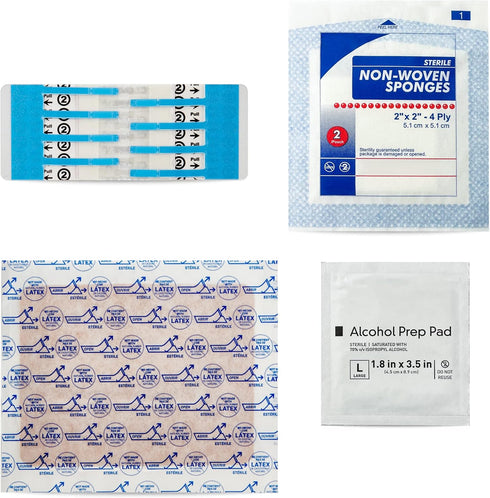 Clozex Emergency Laceration Kit - Repair Wounds Without Stitches. FDA Cleared Skin Closure Device for a Wound Up to 1 1/2 Inches in Length. Comple...