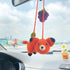 BUNNY Crochet Fox Car Rear View Mirror Holder, Cute Fox Car Hanging Ornament, A Gift for Fox Lovers Car Hanging, Crochet Lovely Fox Bag Ornament, ...