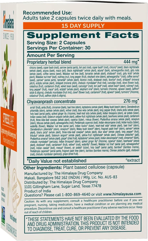 Himalaya StressCare Herbal Supplement, Supports Stress Relief, Energy Support, Relaxation, Occasional Sleeplessness, Ashwagandha, Holy Basil/Tulsi...