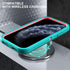 for iphone 11 Pro Case, Military Grade 3 in 1 Heavy Duty Shockproof/Drop Proof/Dust Proof Case with 2Pcs Tempered Glass Screen Protector (Aqua Blu...