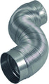 Deflecto Semi Rigid Aluminum Duct with Attached Connectors, Silver, 4" x 24" (MAC36024/6)...