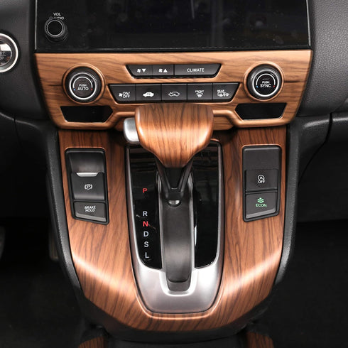 AntBooBoo for Honda CRV CR-V 2017 2018 2019 2020 2021 2022 Gear Shift Knob Cover Peach Wood Grain Interior Decoration for CR V (Gear Shift Knob Co...
