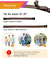 No Buckle Comfortable Elastic Stretch Belts for Womens, Black Elastic Waist Adjustable Invisible Belts for Jeans Pants?2 Sets?...