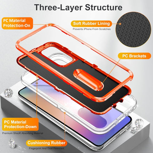 BaHaHoues for Samsung Galaxy A54 5G Case, Samsung A54 Phone Case with Built in Kickstand,Shockproof/Dustproof/Drop Proof Military Grade Protective...