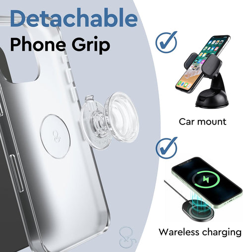 COMMONKUNST Glass Crystal Heart shape Collapsible Expandable Multi Functional Mobile Phone Grip & Kicktand (Green)...
