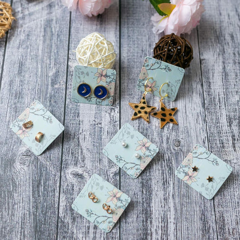 Earring Card Earring Display Jewelry card Jewelry Display Hanging Card Hang Tag 100Pack 1.9"x1.7"...