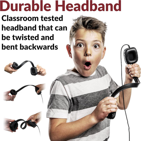 Cyber Acoustics USB Stereo Headphones for PCs and Other USB Devices in The Office, Classroom or Home (ACM-6005C)...