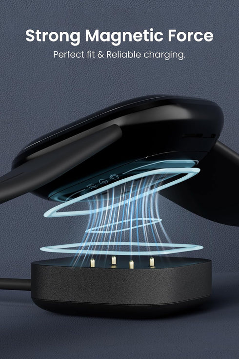 Compatible for Fitbit Sense/Sense 2/Versa 4/Versa 3 Charger Replacement 3.3FT USB Magnetic Fast Charging Cable Dock Stand for Fitbit Sense/Sense 2...