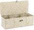 Hipiwe Seagrass Storage Basket Bin 3 Sections Hand-Woven Wicker Basket with Lid Bathroom Basket Toilet Tank Basket Holder for Organize Snack Tissu...