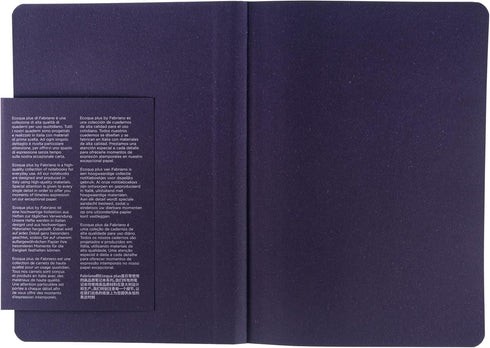 Fabriano Ecoqua Plus Fabric-Bound Notebook, 5.8" x 8.3", A5, Dotted, Wine...
