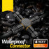 IP68 Waterproof Cable Connector Outdoor, 4 Way Waterproof Junction Box Outdoor Cable Connector, 3 Pins wires Screwless,Extension Electrical Cable ...