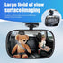 1 PC Car Interior Baby Viewing Mirror, Large Field of View Curved Mirror No Need to Look Back, Sun Visor Clip-on Installation Multiangle Adjustabl...