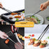 JETKONG Extra Long Kitchen Tweezers Heavy Duty Stainless Steel Cooking Tweezers, Set of 3 (9 12 14 Inch, Black)...
