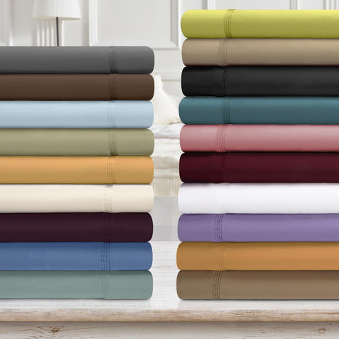 Superior Egyptian Cotton King Pillowcases, 650 Thread Count, 2-Pieces, Grey...