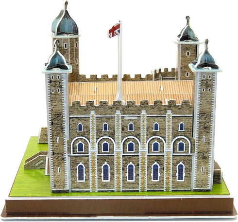 Creative 3D Puzzle Paper Model Tower of London DIY Fun & Educational Toys World Great Architecture Series, 36 Pcs...