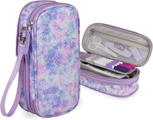 ATRIPACK Pencil Case for Gils Big Capacity High Large Storage Pouch Bag Marker Pen Case Stationery Bag Travel Holder School College Office Organiz...