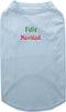 Mirage Pet Products 18-Inch Feliz Navidad Screen Print Shirts for Pets, XX-Large, Baby Blue...