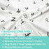 American Baby Company 100% Natural Cotton Fitted Crib Sheet 52" x 28" - Soft, Breathable, Hypoallergenic & Gentle Toddler Bed Sheet, Alphabet, Neu...
