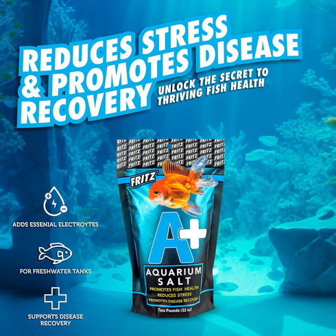Fritz Aquatics A+ Aquarium Salt Treatment for Freshwater Fish (2 lbs)...