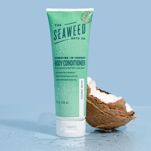 The Seaweed Bath Co. Hydrating In-Shower Body Conditioner, 8 Ounce, Coconut Water Scent, With Natural Bladderwrack Seaweed, Vegan, Paraben Free...