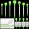 20 Set St Patrick's Day Pens Bulk Shamrock LED Light up Pens Four Leaf Flashing Green Black Ink Clover Rollerball Ballpoint Pen with Card for Scho...
