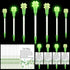 20 Set St Patrick's Day Pens Bulk Shamrock LED Light up Pens Four Leaf Flashing Green Black Ink Clover Rollerball Ballpoint Pen with Card for Scho...