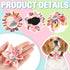 6 Pcs Dog Collar Flowers Accessory Removable Dog Collar Bow Attachment Floral Embellishment for Small Medium Large Dogs and Cats Pet Collars(Class...