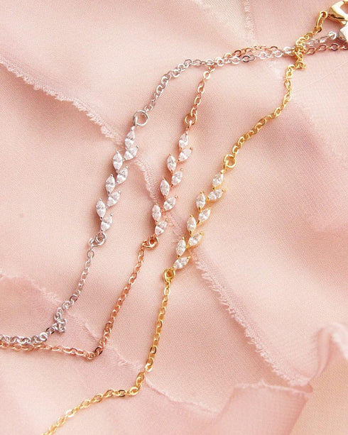 VIROMY Cubic Zirconia Classic Tennis Bracelet 18K Gold Plated Adjustable Pull Chain Tennis Bracelet Minimalist CZ Simulated Diamond Bracelets Ever...