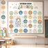 32 PCS BOHO Affirmation Station Bulletin Board Set Positive Posters for Classroom Growth Mindset Decorations Inspirational Motivational Accent Cut...