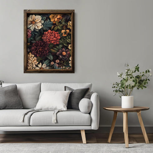 Posterizer 1 pcs-big lush wild flowers-Floral & Botanical Art-Abstract & Modern Art-Decor for Home & Office- UNFRAMED Wall Art...