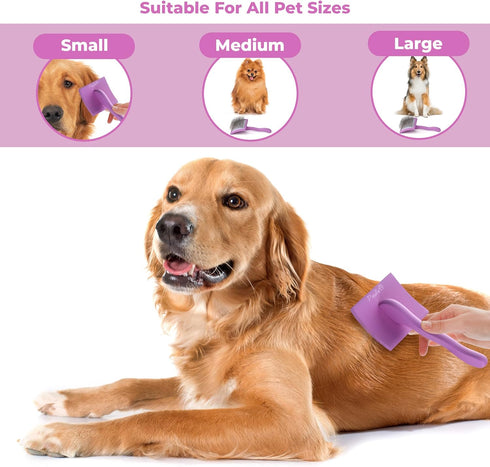 Slicker Brush for Dogs - Detangling Dog Brushes for Grooming with Soft Bristles & long Pins - Professional Dog Grooming Brush to Removes Tangles &...