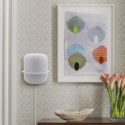 Wall Mount Compatible Apple HomePod, Speaker Mount for Homepod 2, Sturdy Metal Made Mount Stand Holder Compatible Apple HomePod, White...