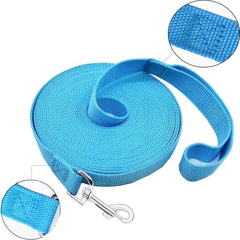 SALO Nylon Training Dog Leash for Small Medium Large dogs, 1 Inch Wide, 20ft 30ft 40ft 50ft Long leash Dog/Puppy Lead for Obedience Recall Trainin...