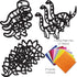 Suncatchers Craft 3 Sets (9 Cutouts) w Tissue Papers Stained Glass Effect Paper Sun Catcher Kit, Window Art, Classroom Crafts, Creative Art Projec...