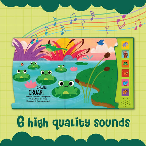 What A Noisy World! - Sounds of Jungle - Sound Books for Toddlers - Musical Book with 6 Different Sounds...