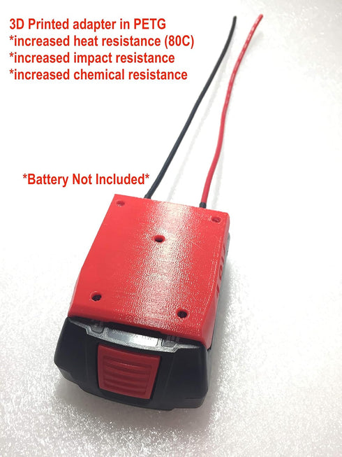 H Battery Adapter for Bosch 18v Dock Power Connector 18 volt12 Gauge Robotics...