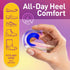 Heel Cups for Heel Pain Relief - Heel Cups for Plantar Fasciitis Women & Men - Gel Heel Cup - Cushion Insert for Shock Absorption - Silicone Heel ...