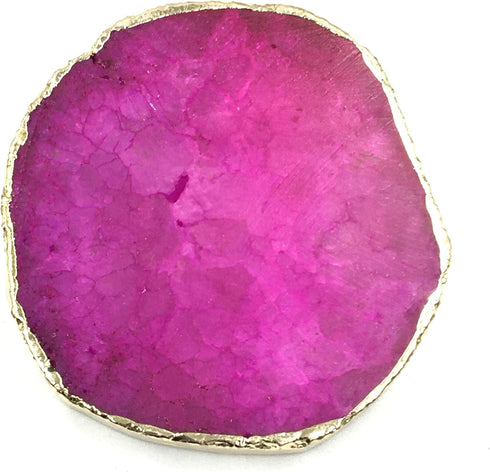 Crystal Phone Grip & Stand Clear Druzy Healing Natural Stone Crystal Phone Accessory (Red)...