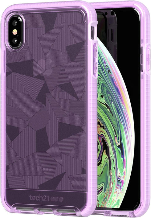 tech21 Evo Edge Phone Case with 12ft Drop Protection for Apple iPhone Xs Max - Orchid...